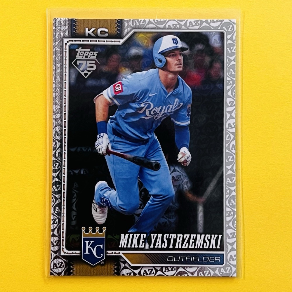 2026 Topps Series 1 Mike Yastrzemski #242 AZ Spring Training Parallel Royals